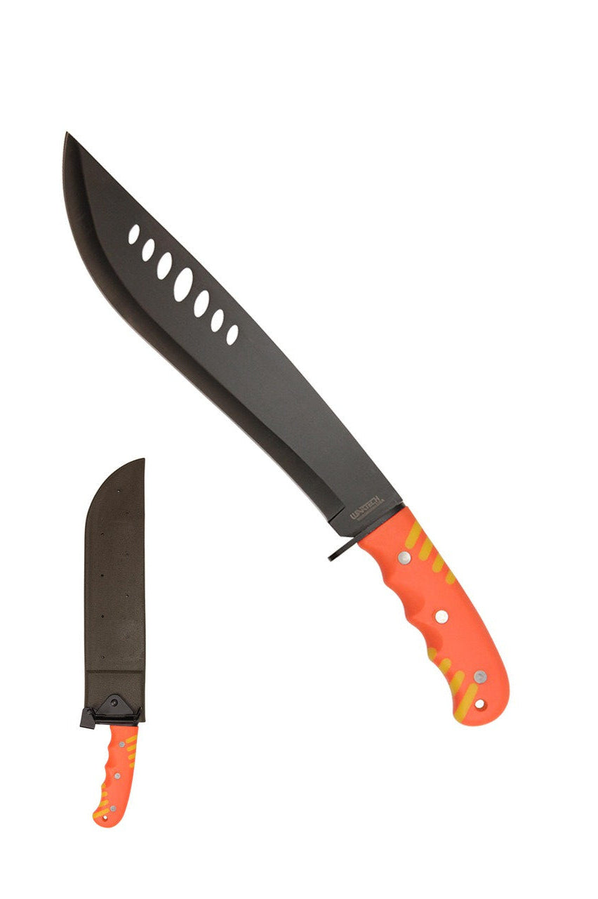 19.5" Machete with Orange Handle & Hard Sheath