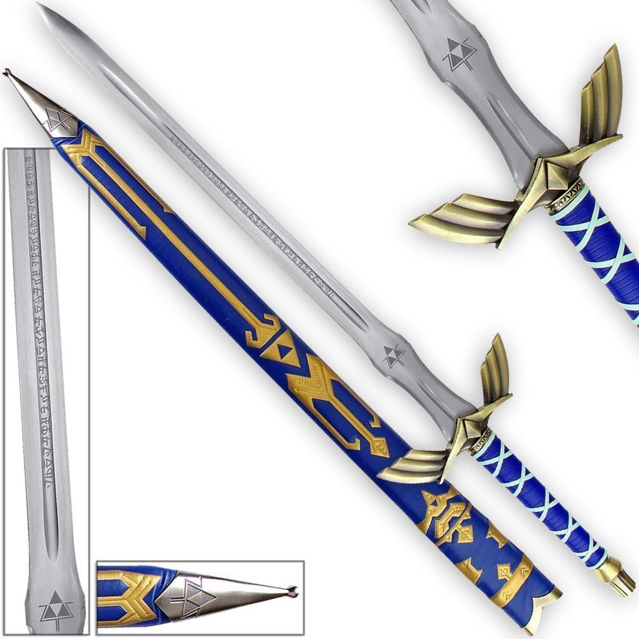 49" Blue Z Sword with Scabbard – High-Quality Fantasy Replica
