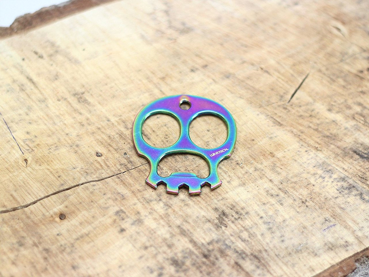 Wartech Skull Key Chain Bottle Opener – Rainbow
