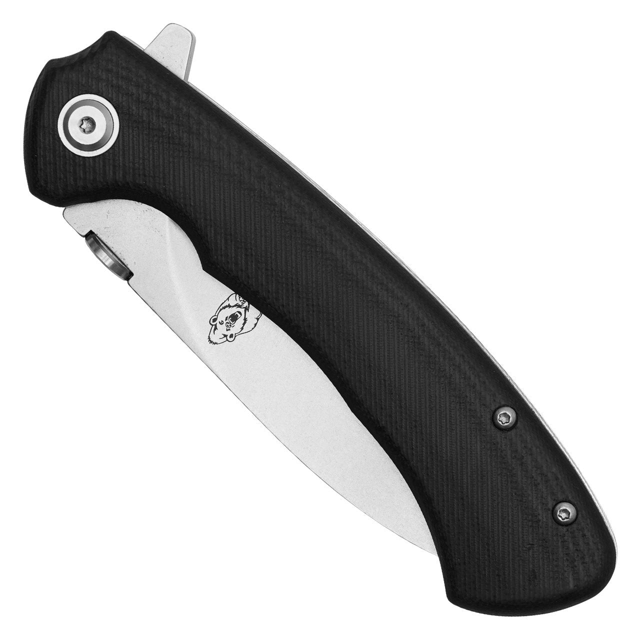 8.75" Black Textured D2 Pocket Knife – Rugged & Precision-Crafted
