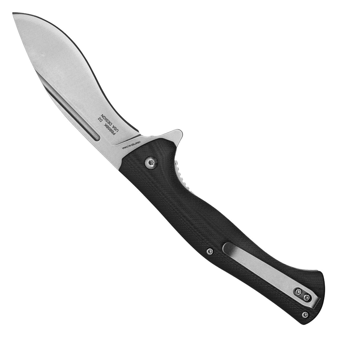 Black D2 Pocket Knife | 8.75" D2 Pocket Knife | Knife Plug