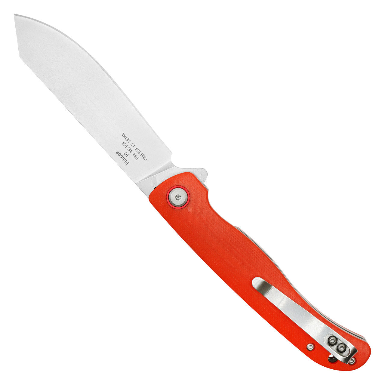 8.75" Orange D2 Pocket Knife – High-Performance with a Bold Look