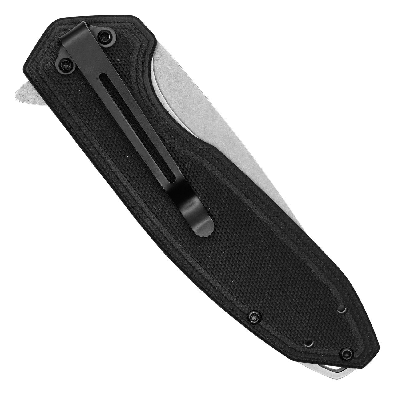 8.5" Black D2 Pocket Knife – Tactical Strength with a Sleek Design