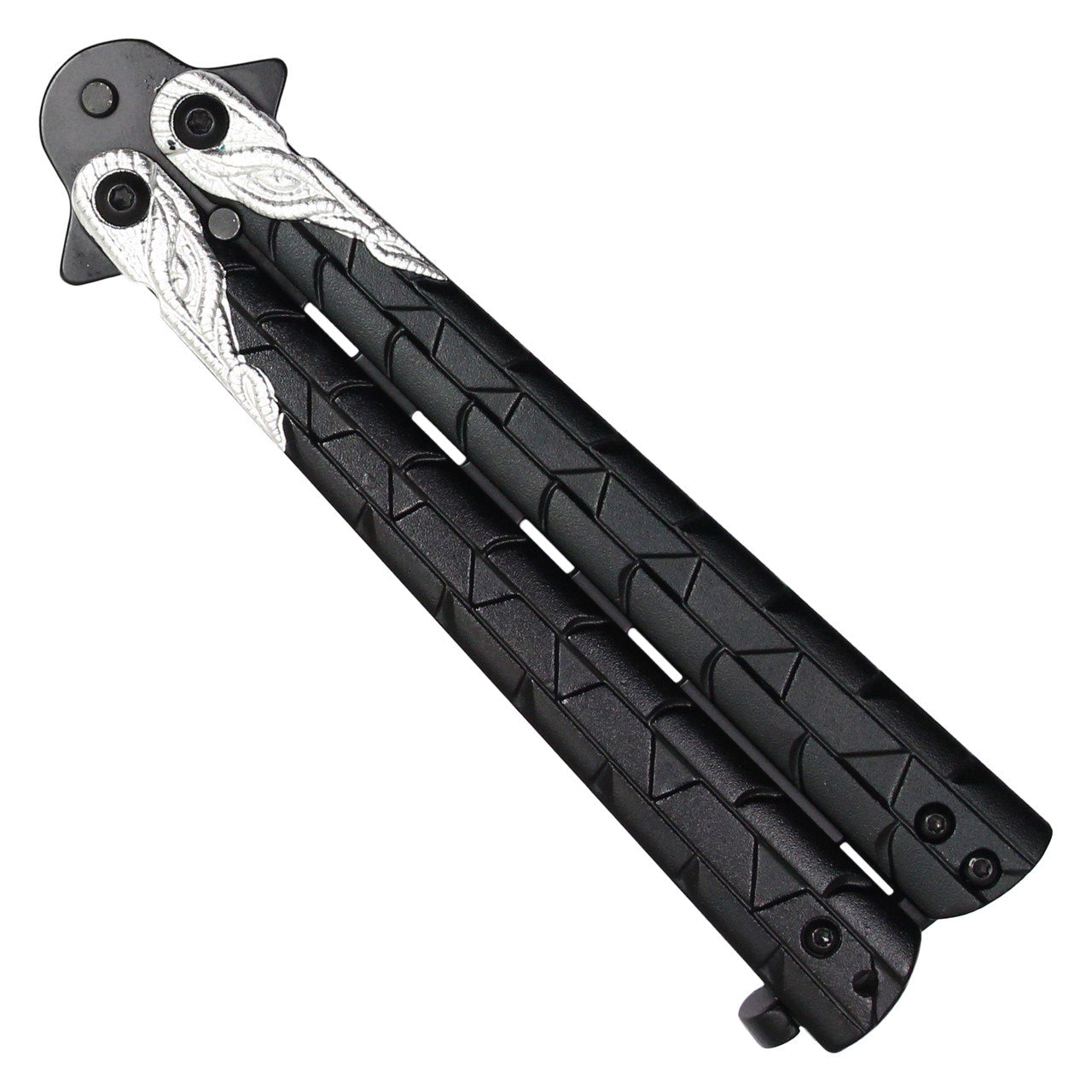 8" Butterfly Trainer – Black | Safe & Durable Practice Knife