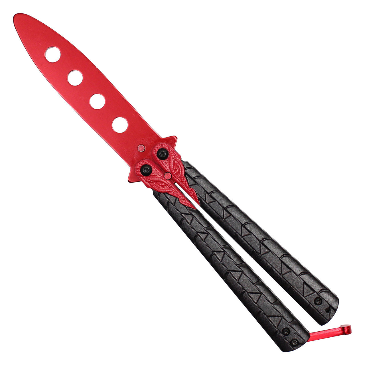 8" Butterfly Trainer – Red | Safe & Stylish Practice Knife