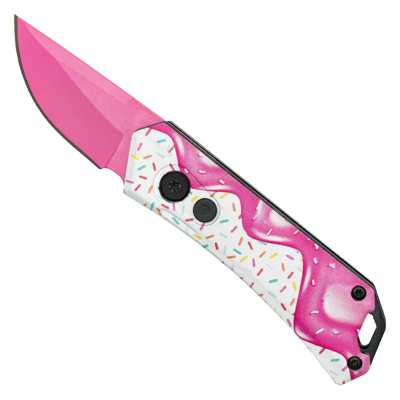 5" Frosted Push Button Knife – Compact, Stylish & Functional