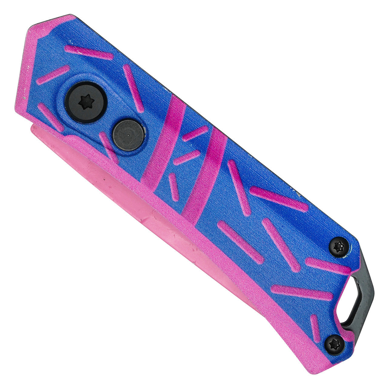 5" Blue Sprinkles Push Button Knife – Fun, Compact & Functional