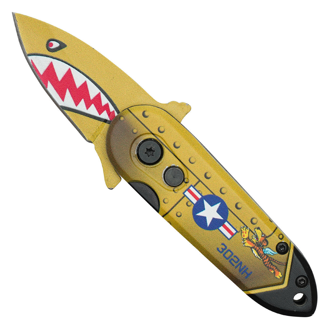 5" Gold Bomb Push Button Knife – Compact, Bold & Tactical