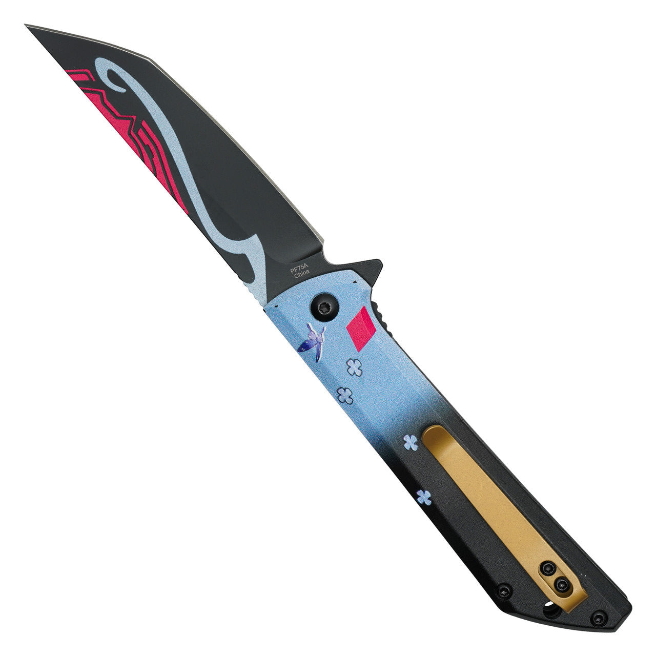 8" Ayaka Impact Pocket Knife – Anime-Inspired Folding Knife
