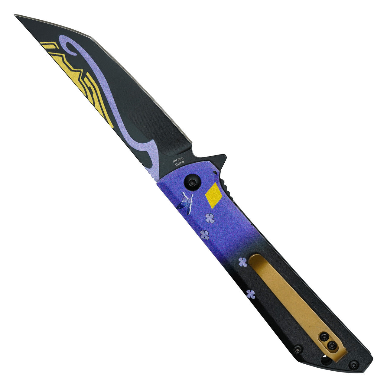 8" Keqing Pocket Knife – Anime-Inspired Folding Knife