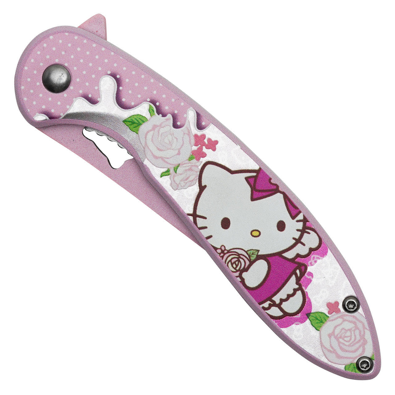 8" Pink Hello Kitty Pocket Knife – Cute & Functional Folding Knife