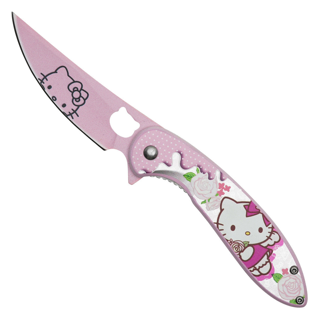 8" Pink Hello Kitty Pocket Knife – Cute & Functional Folding Knife
