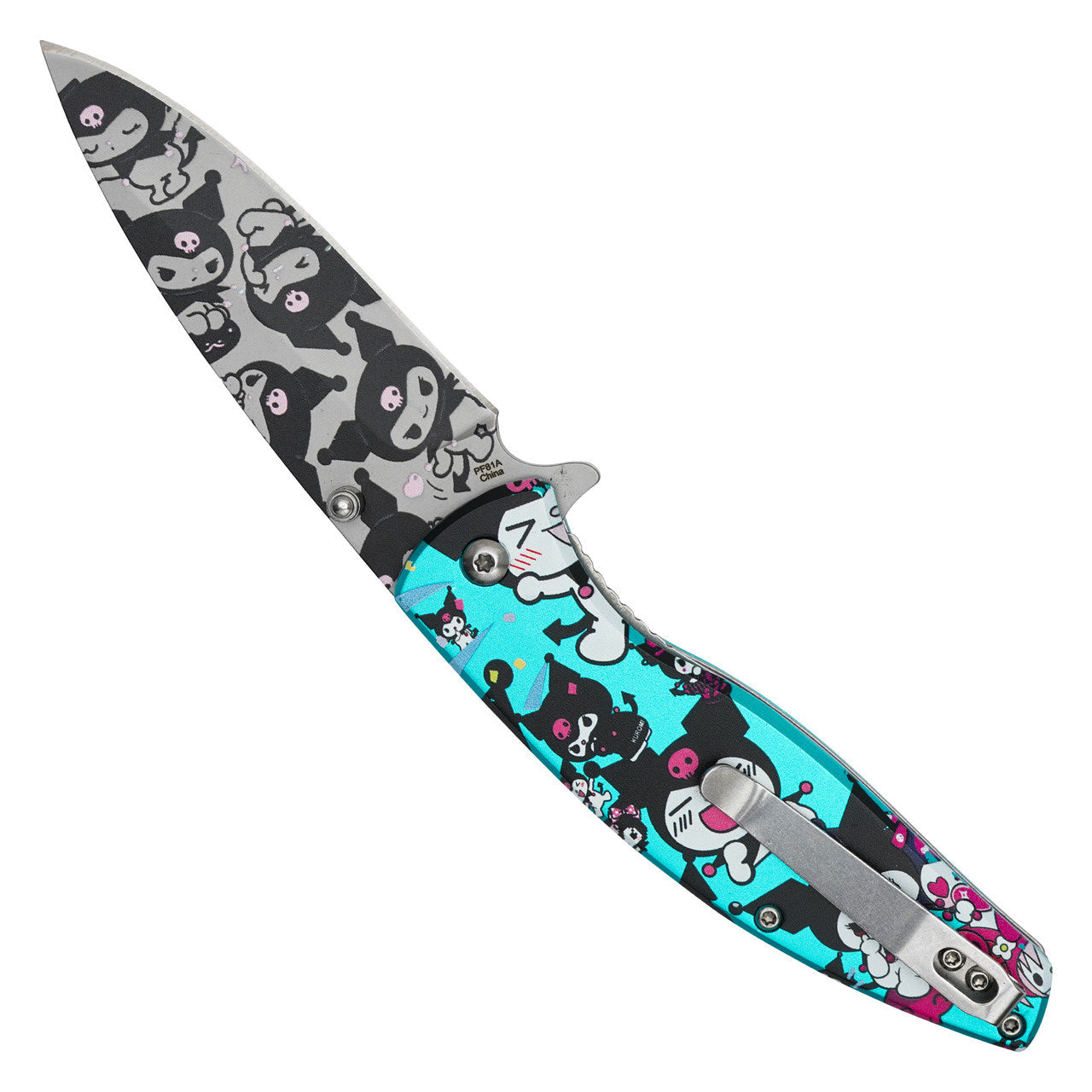 8" Blue Kuromi Pocket Knife – Stylish & Sharp Folding Knife
