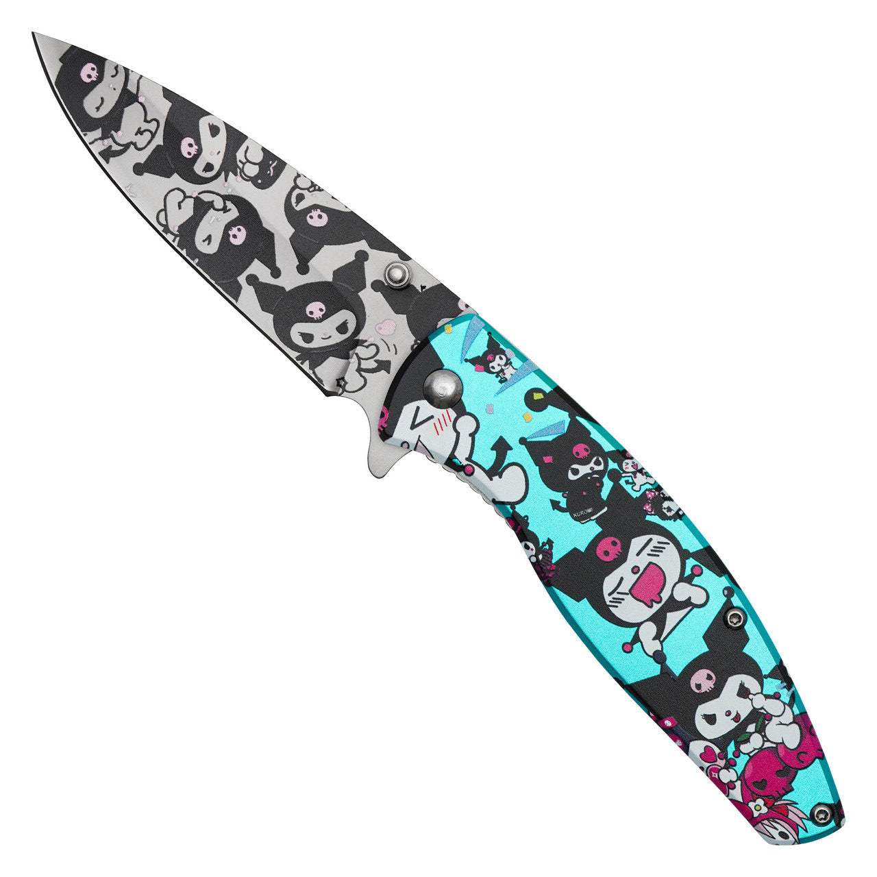 8" Blue Kuromi Pocket Knife – Stylish & Sharp Folding Knife
