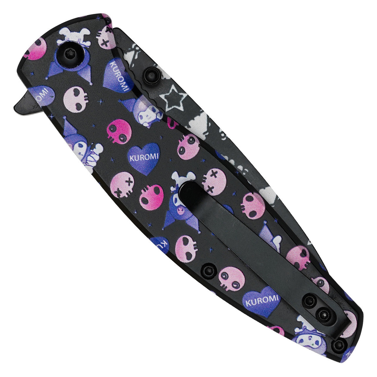8" Black Kuromi Pocket Knife | Sanrio-Themed EDC Folding Knife