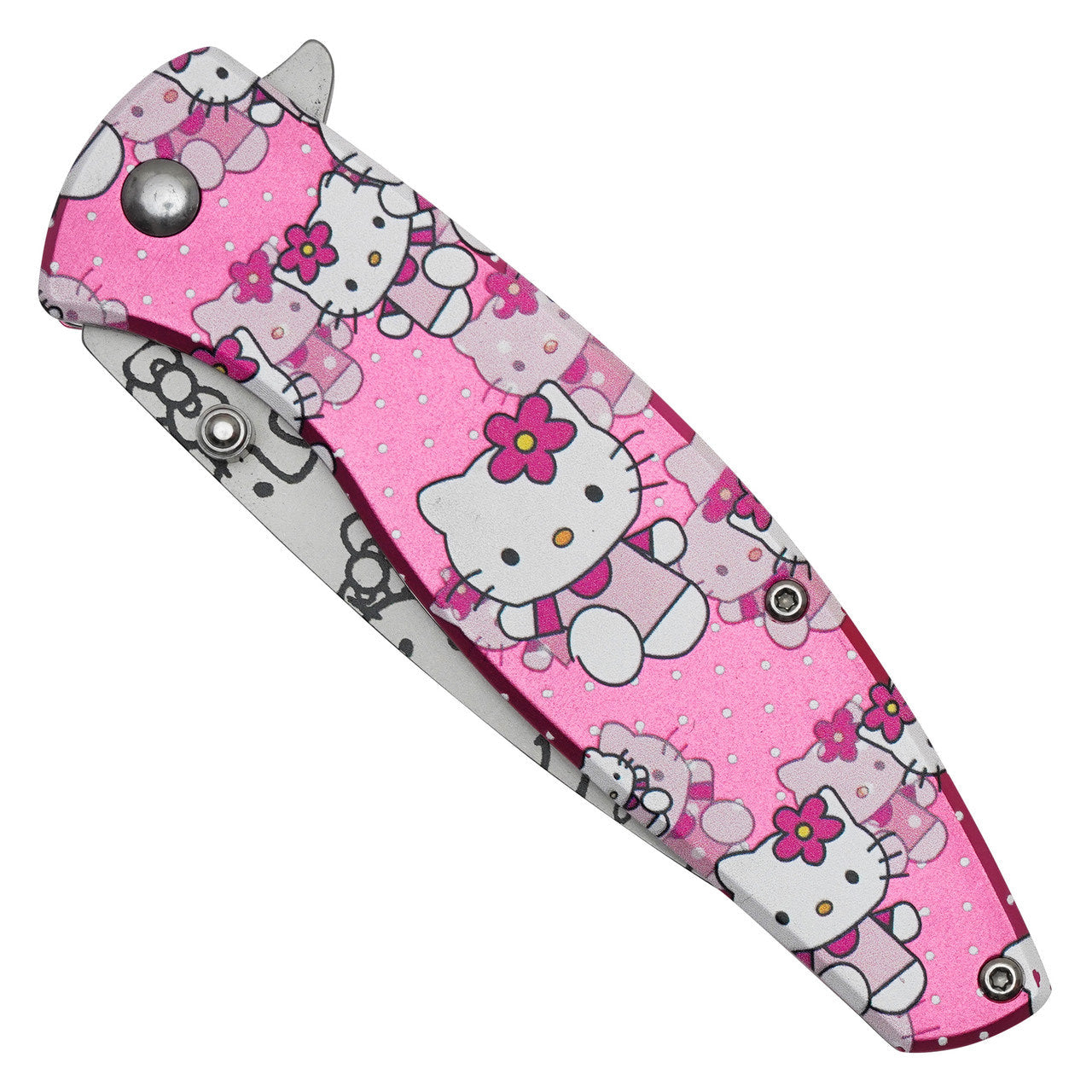 8" Hello Kitty Pocket Knife | Cute Pink Folding Knife