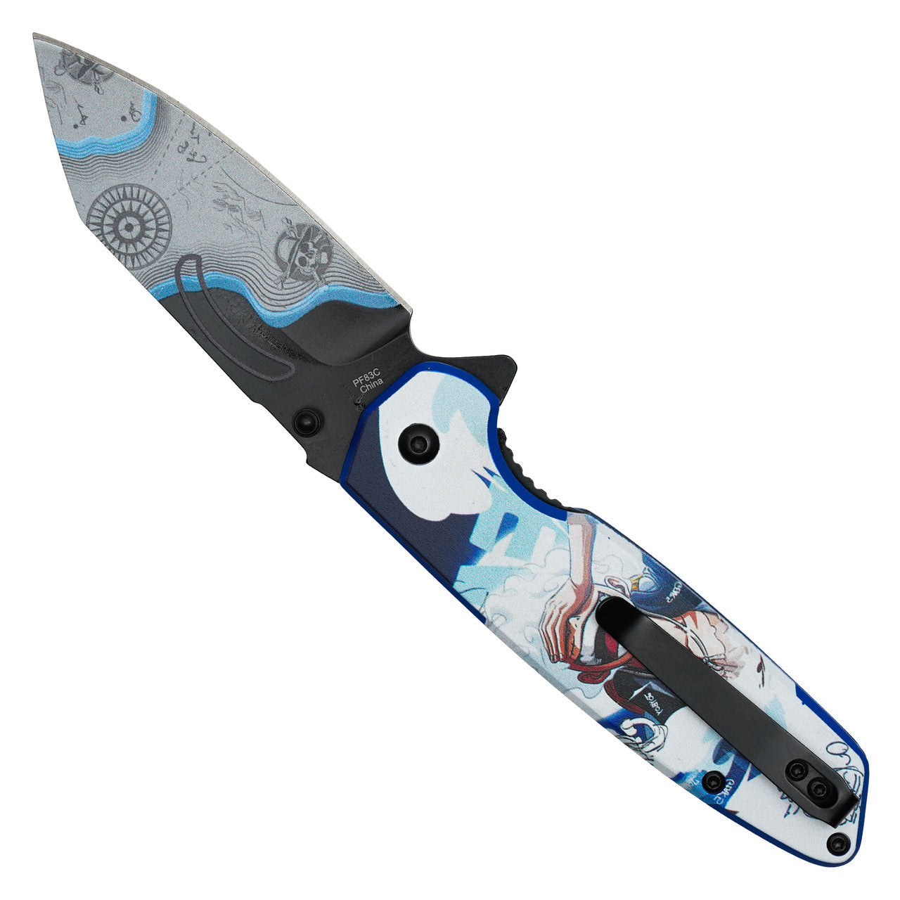 8" "Gear 5" Luffy Pocket Knife | One Piece Anime Folding Knife