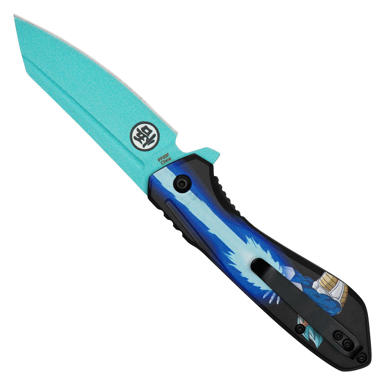 7.75" Blue Vegeta Pocket Knife | Anime Folding EDC Knife