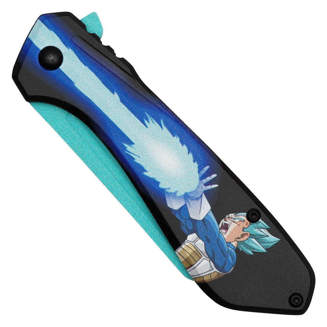 7.75" Blue Vegeta Pocket Knife | Anime Folding EDC Knife