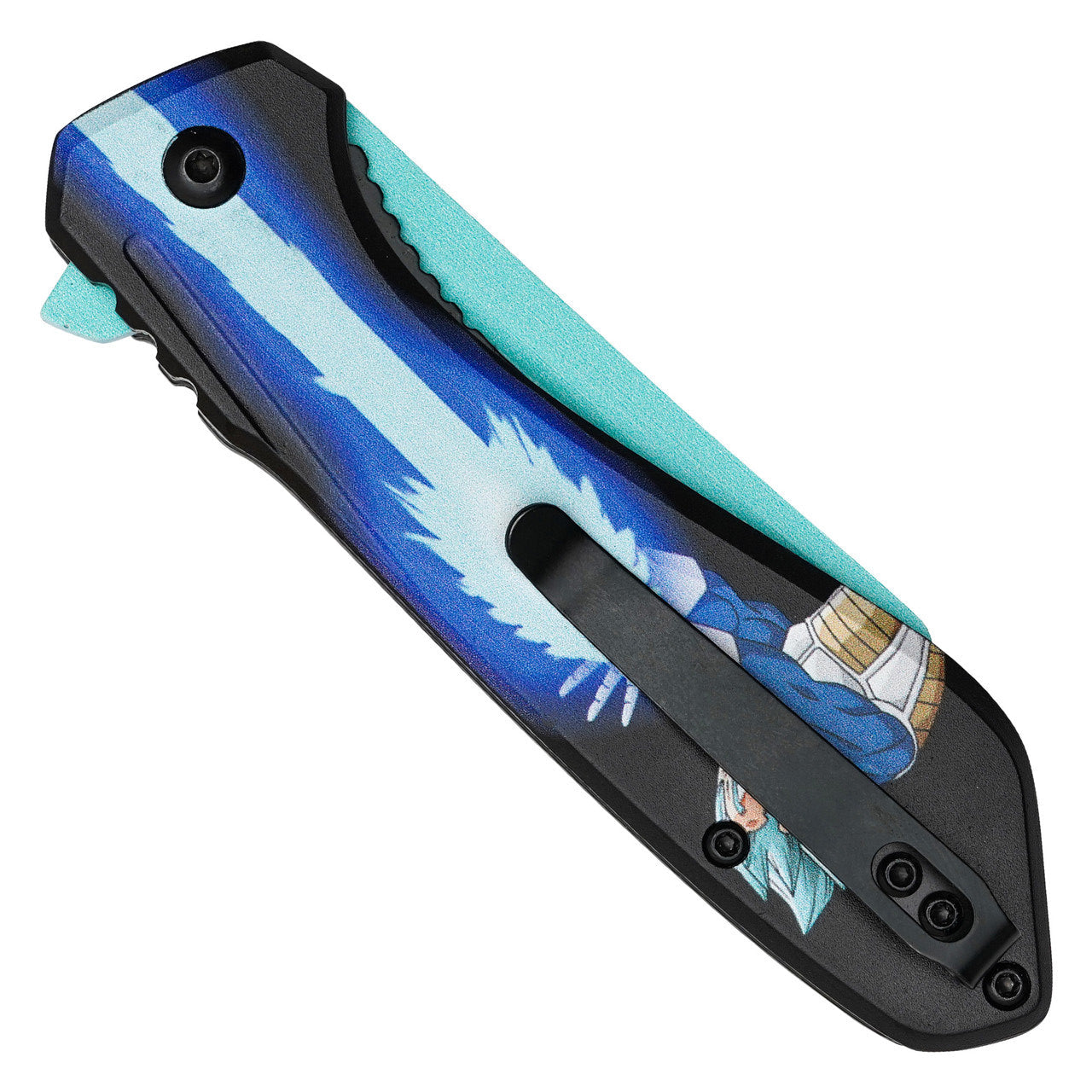 7.75" Blue Vegeta Pocket Knife | Anime Folding EDC Knife