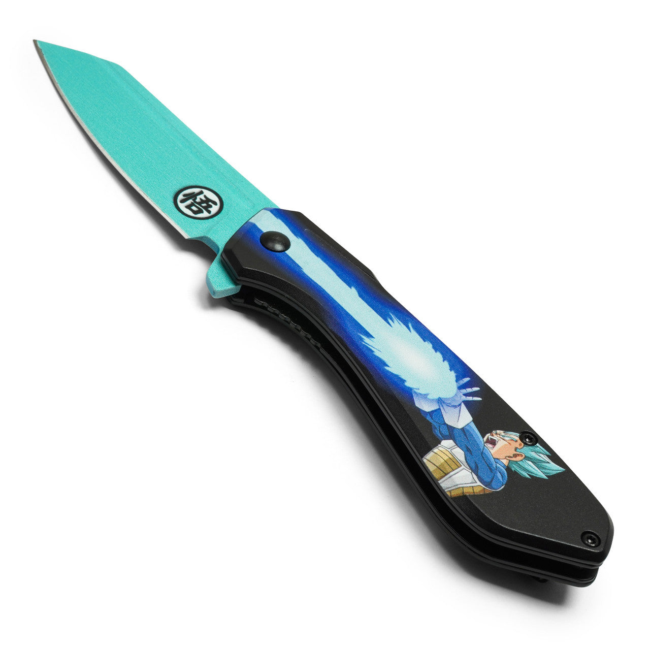 7.75" Blue Vegeta Pocket Knife | Anime Folding EDC Knife
