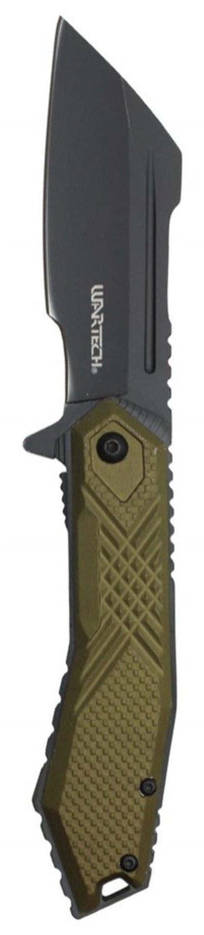 8.25" Green Textured Pocket Knife – Durable & Tactical