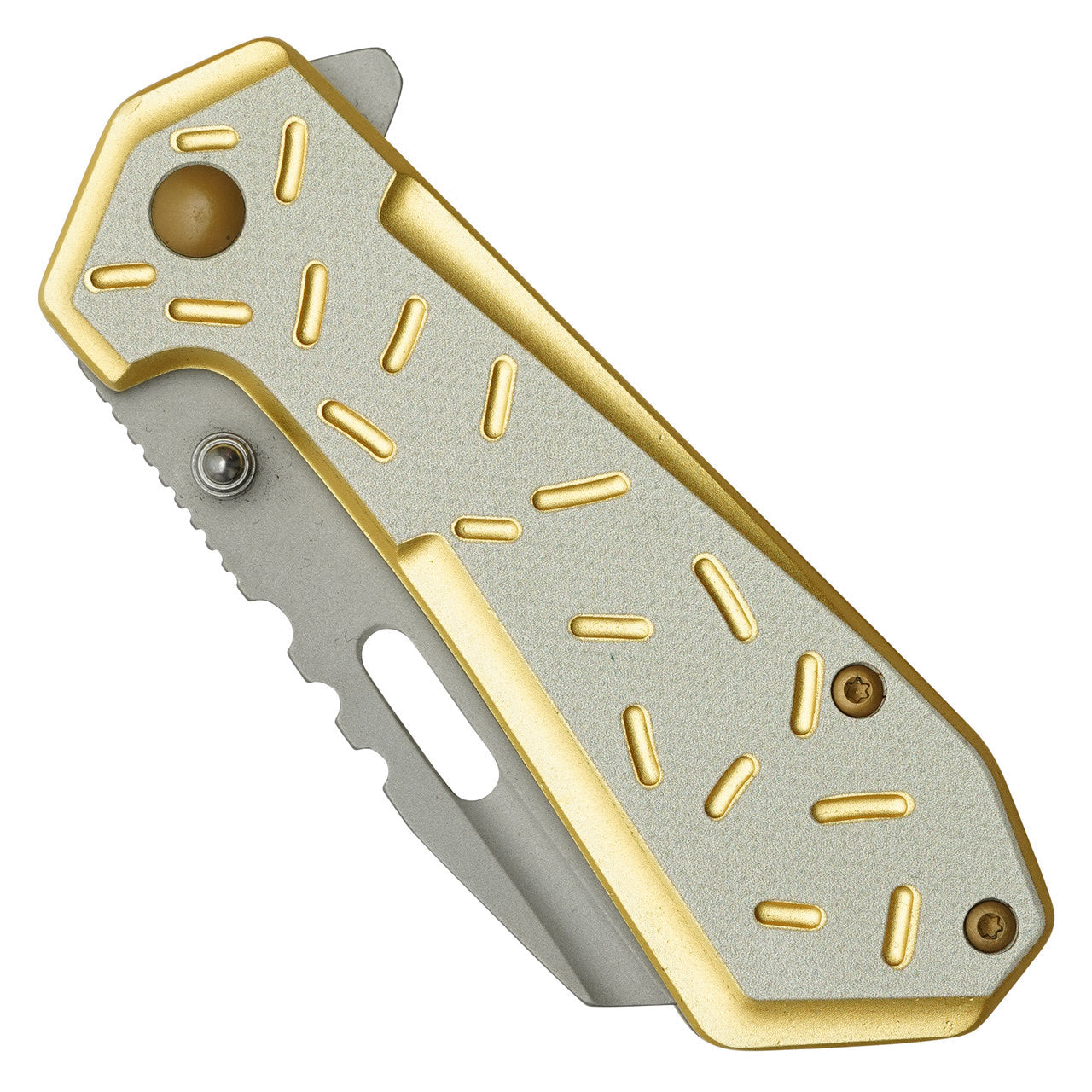 6.5" Yellow Sprinkles Pocket Knife – Fun & Functional EDC Knife