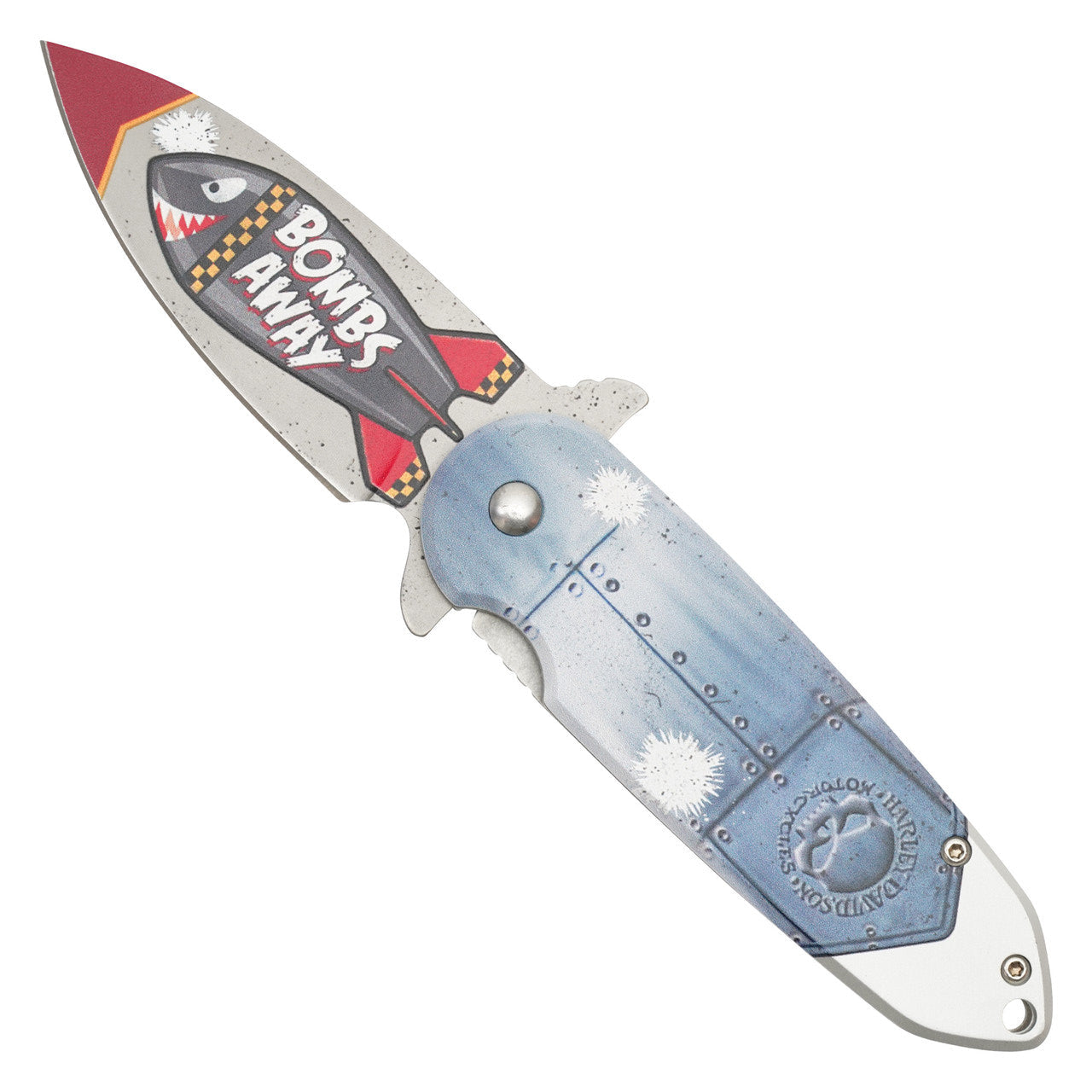 7.25" Bombs Away Pocket Knife – Atomic Bomb Print