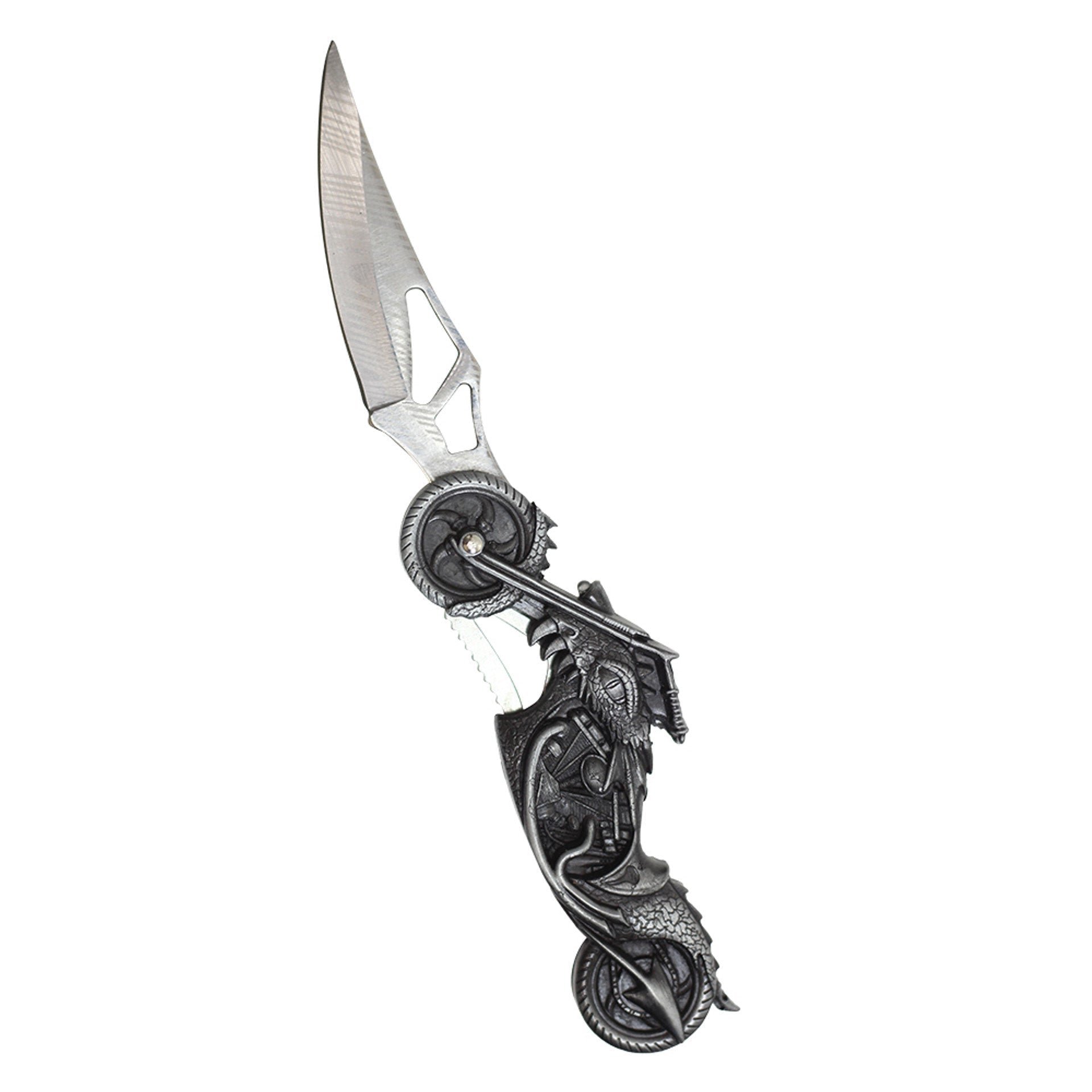 6" Motorcycle Style Lockback Pocket Knife
