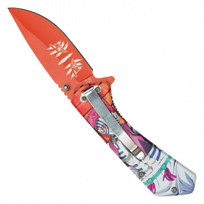 Akaza Variant 2 Assisted Opening Pocket Knife β Demon Slayer Inspired