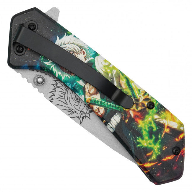Sanemi Shinazugawa Assisted Opening Pocket Knife – Demon Slayer Inspired