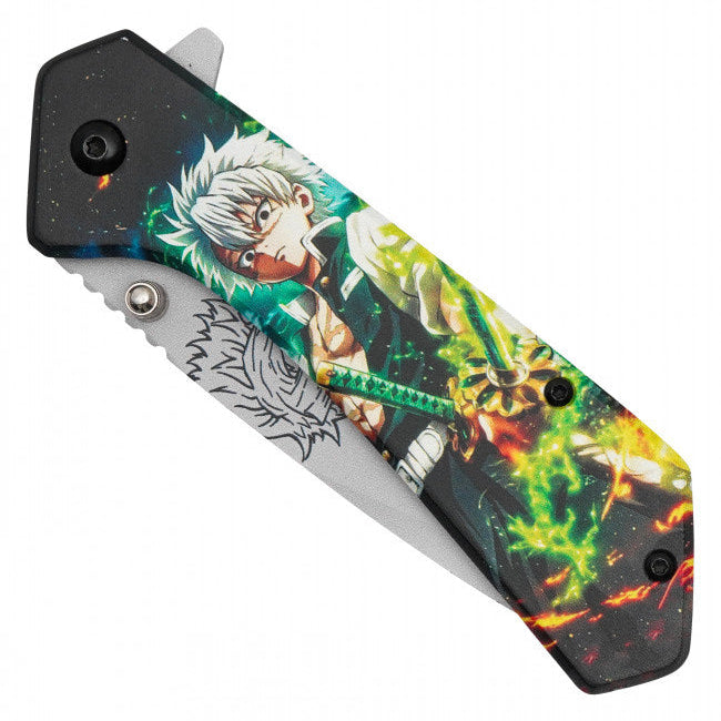 Sanemi Shinazugawa Assisted Opening Pocket Knife – Demon Slayer Inspired