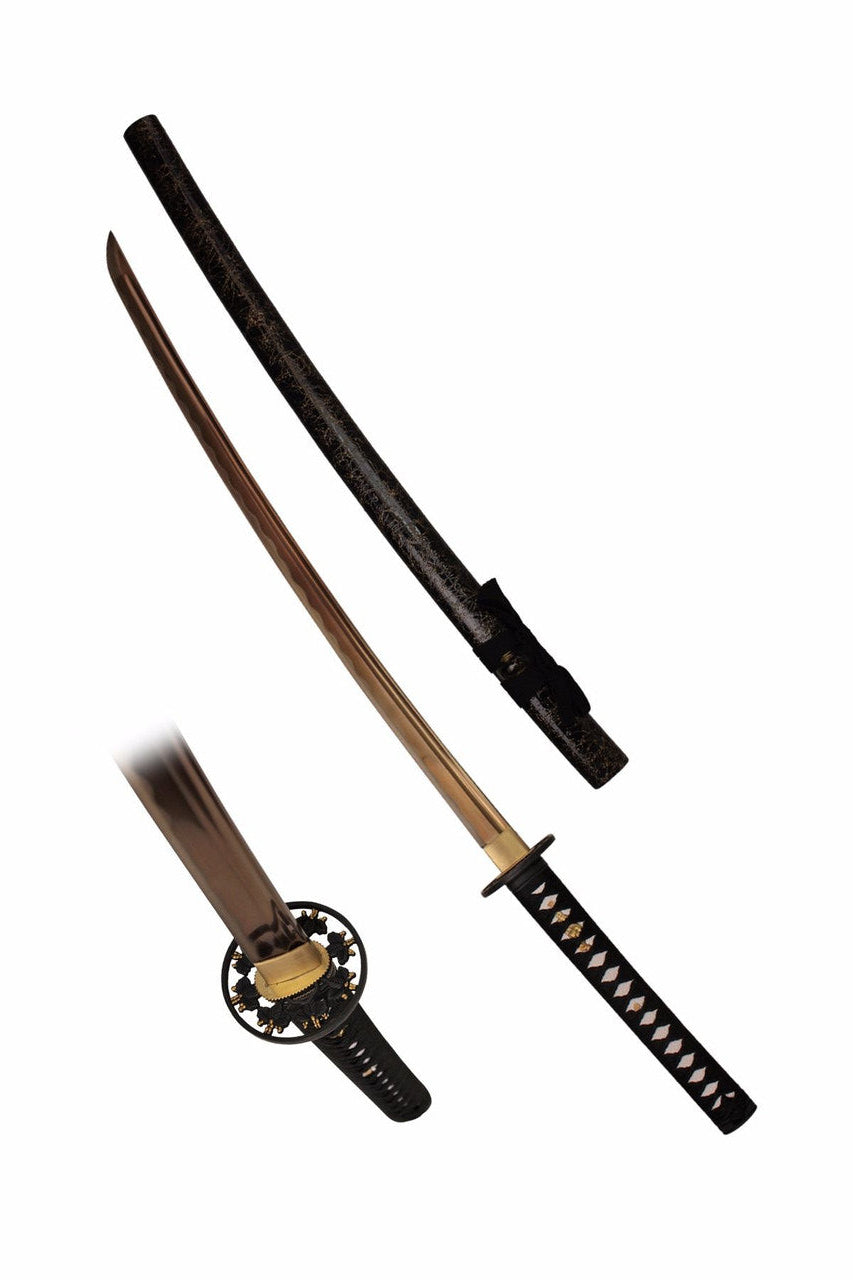 41-1/2" Hand-Forged Katana with Rose Gold Plated Blade