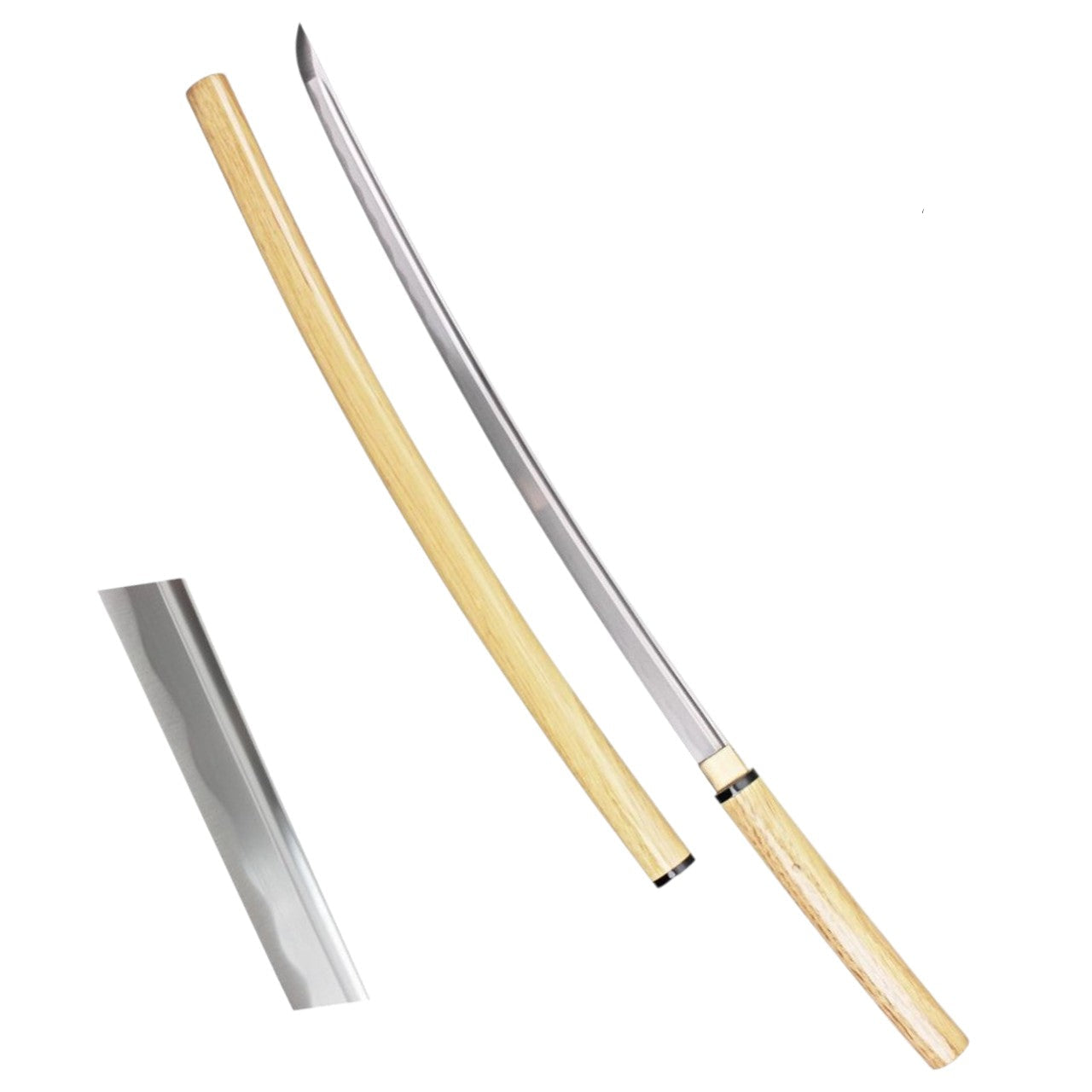 Wooden Shirasaya Carbon Steel Handmade Katana – Traditional Elegance & Razor-Sharp Precision