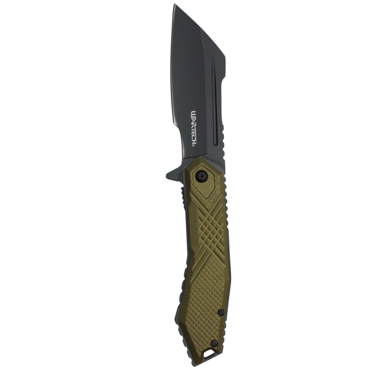 8.25" Green Textured Pocket Knife – Durable & Tactical