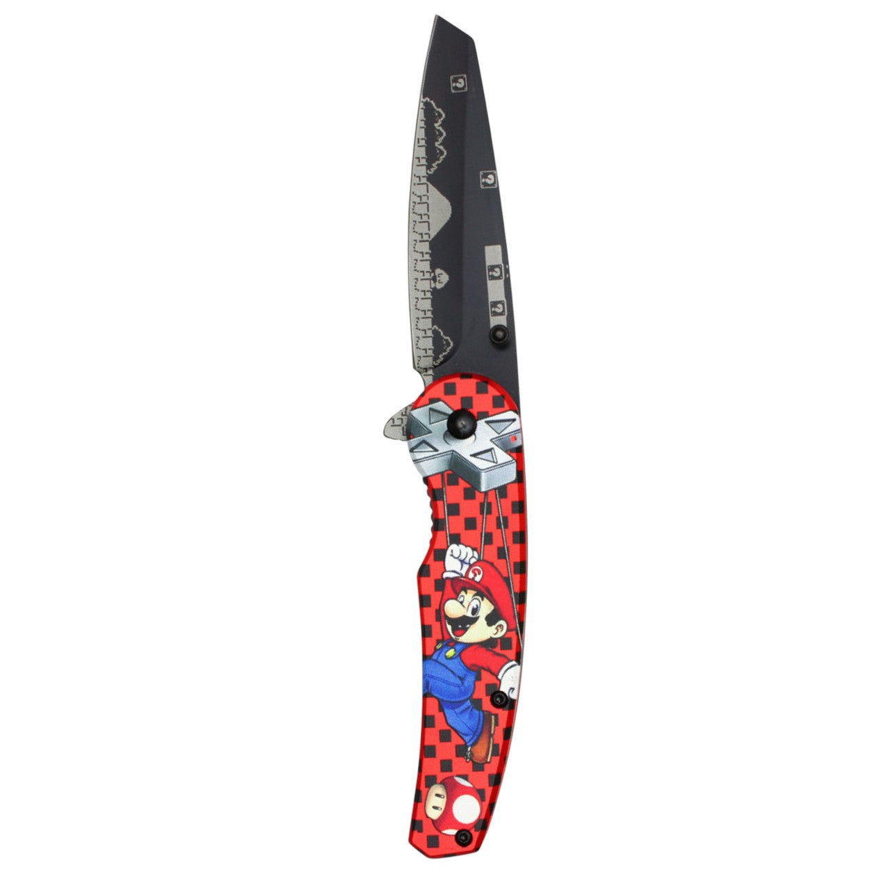 8" Red Plumber Pocket Knife – Sleek & Functional
