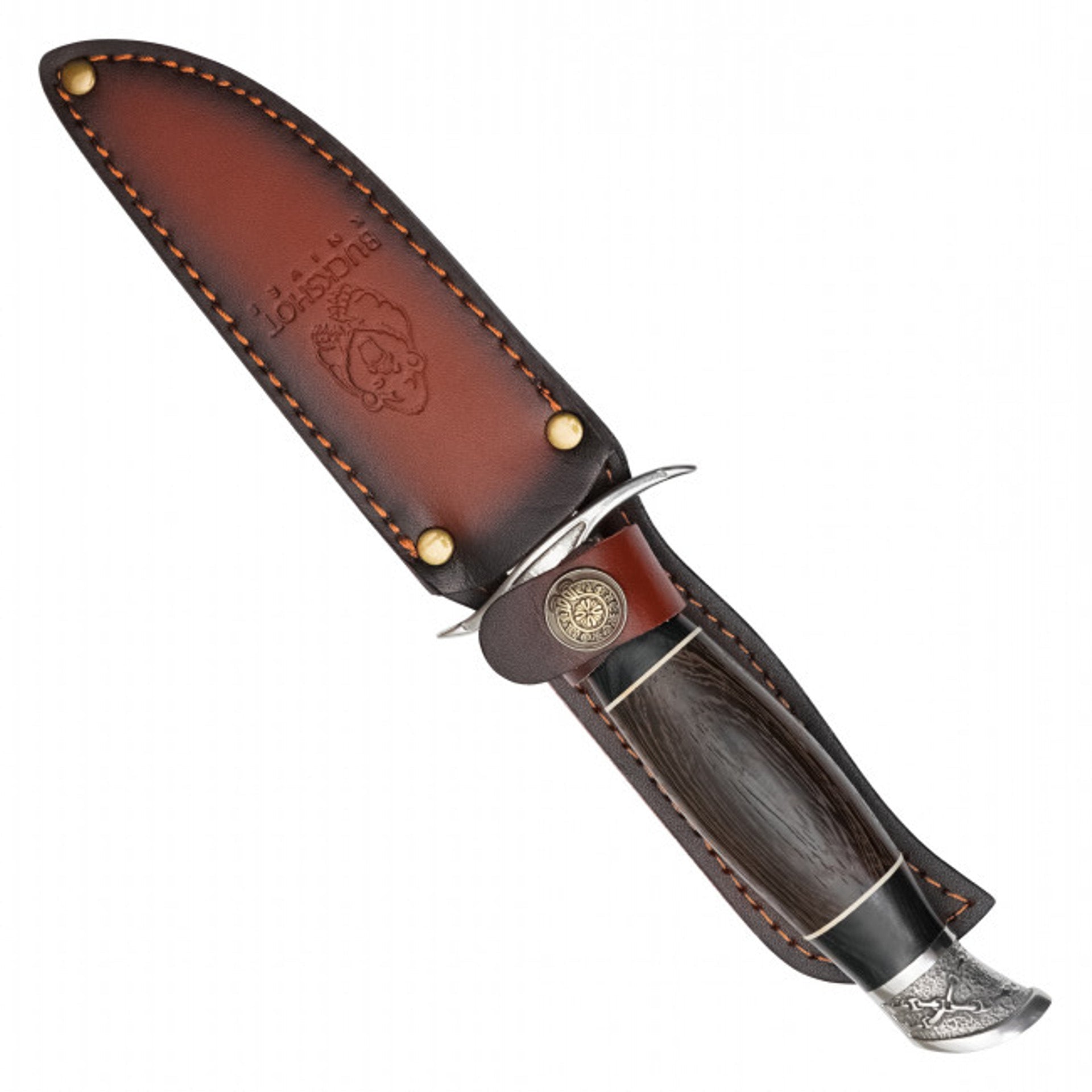 10.5" Brown Wood Hunting Knife – Classic Design & Rugged Durability