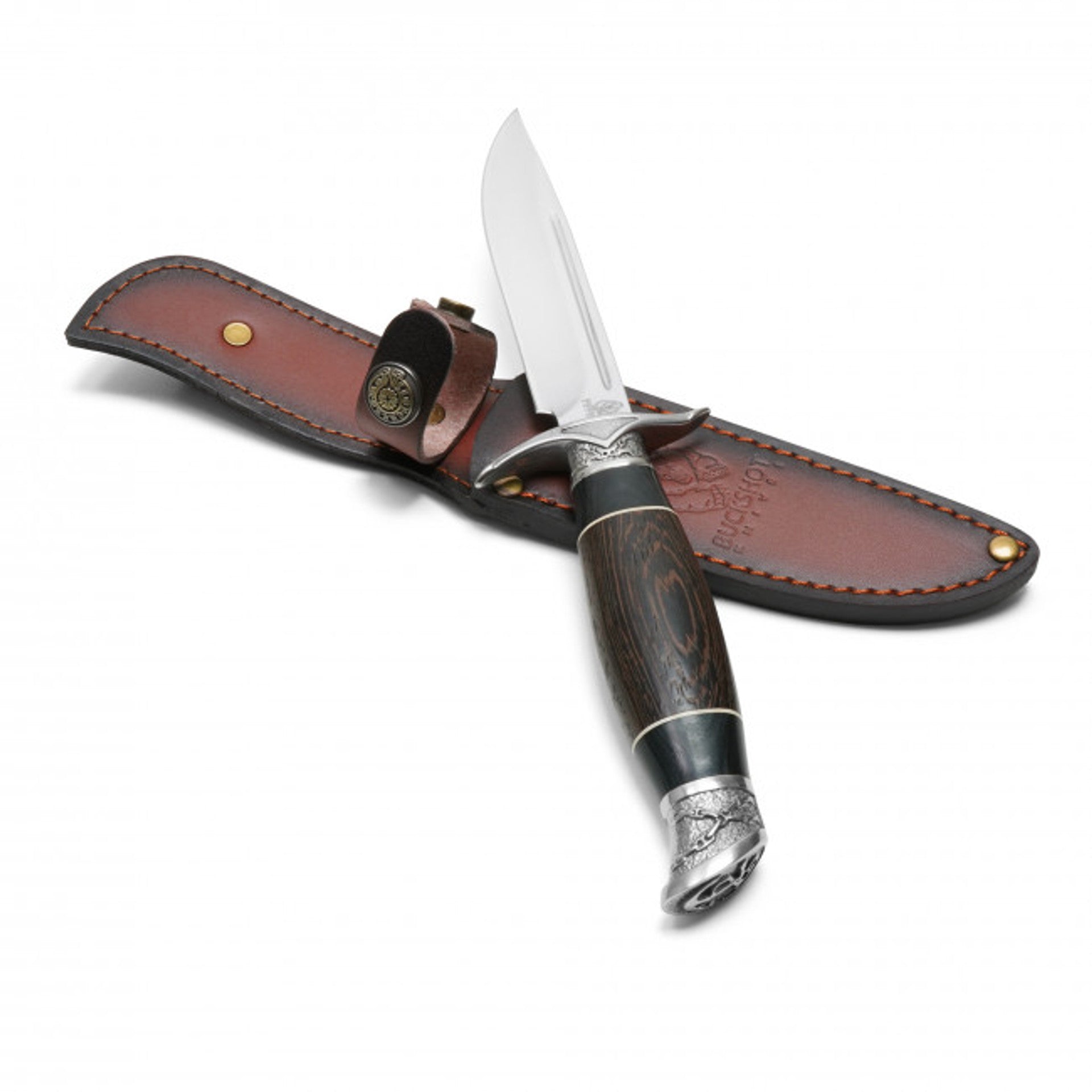 10.5" Brown Wood Hunting Knife – Classic Design & Rugged Durability
