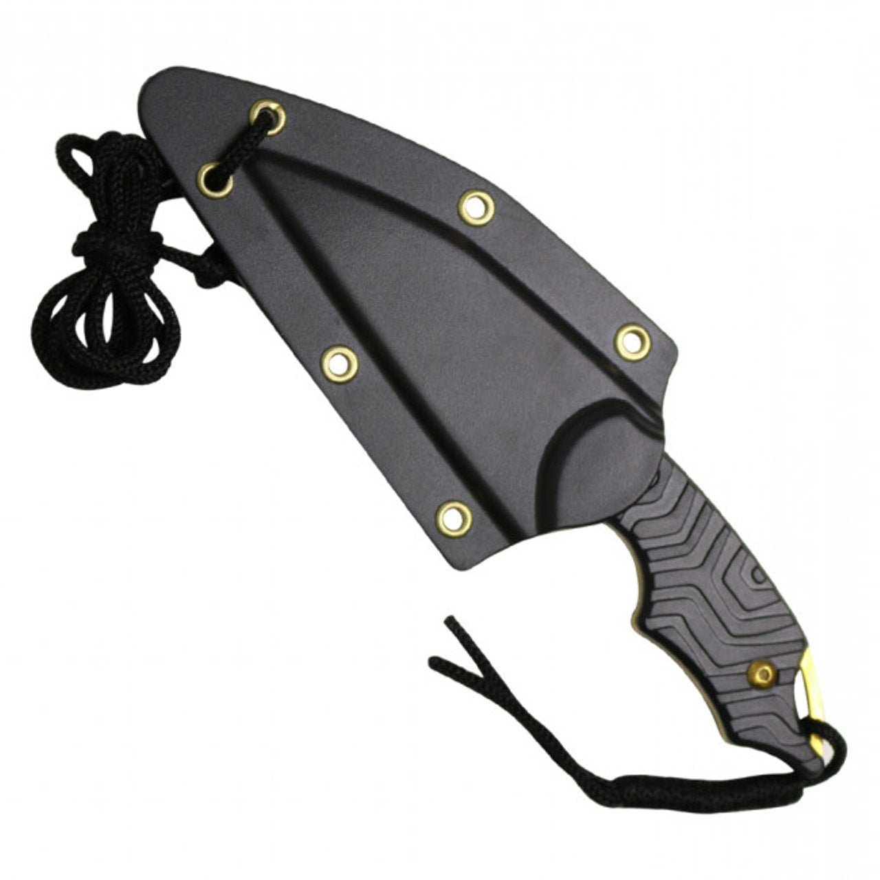 6" Gold Neck Knife | Compact EDC Fixed Blade with Kydex Sheath
