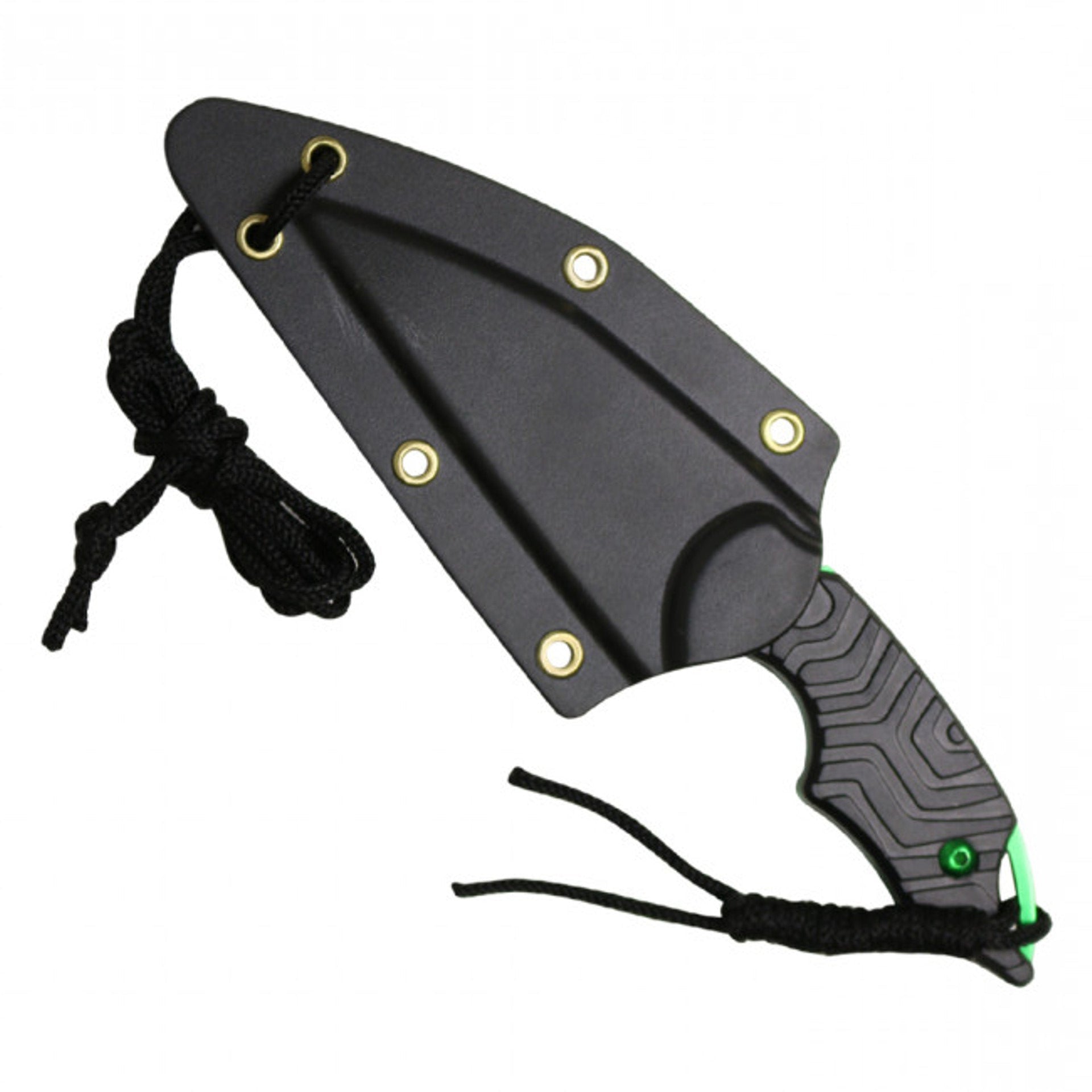 6" Neck Knife - Green
