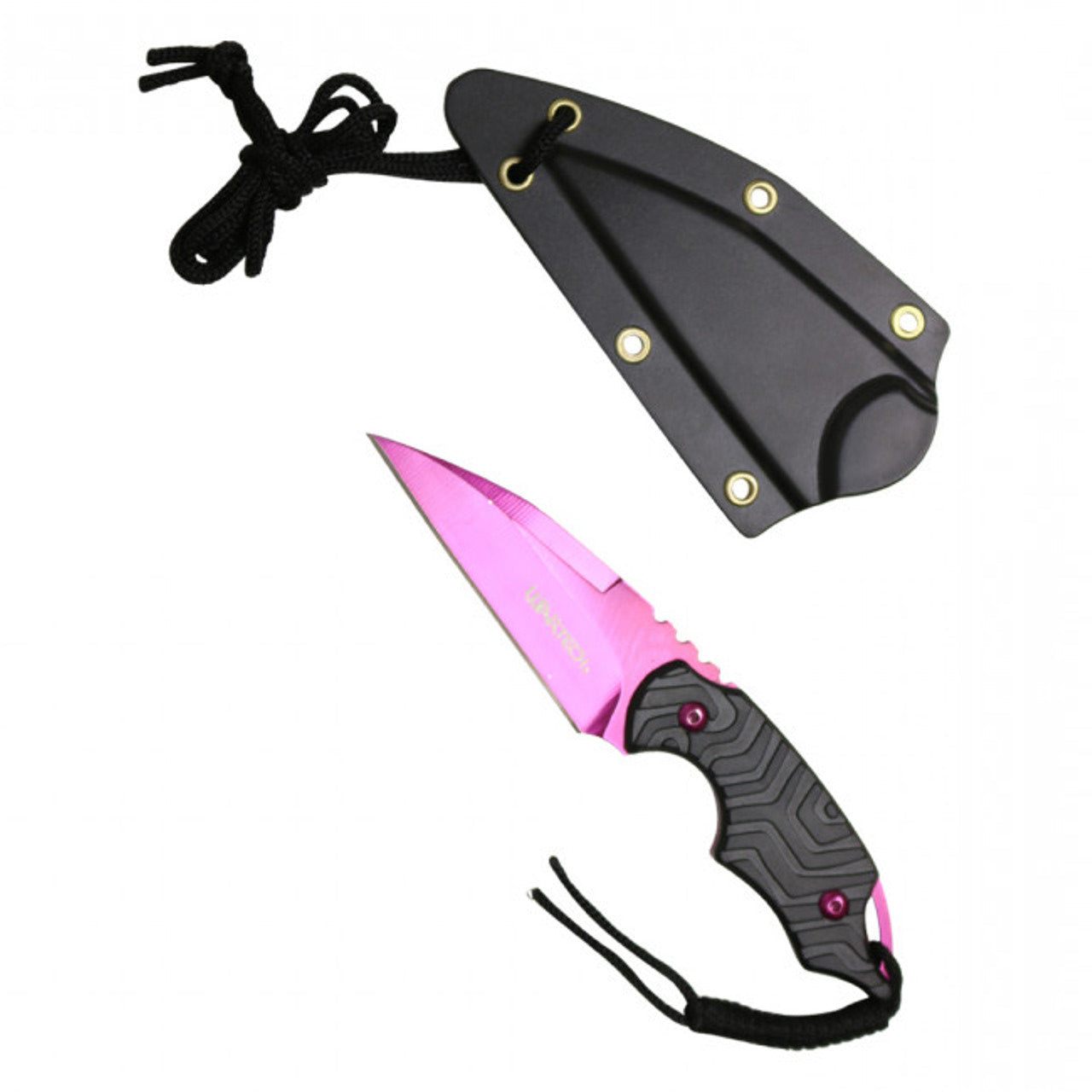 6" Pink Neck Knife with Kydex Sheath