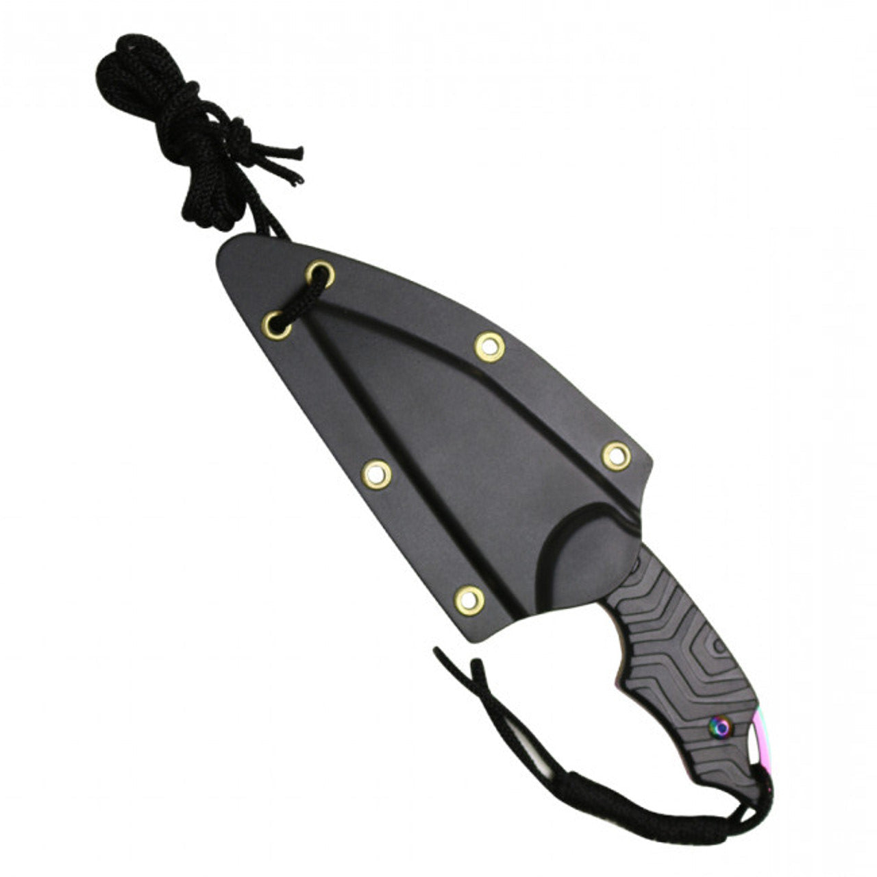 6" Rainbow Neck Knife with Kydex Sheath