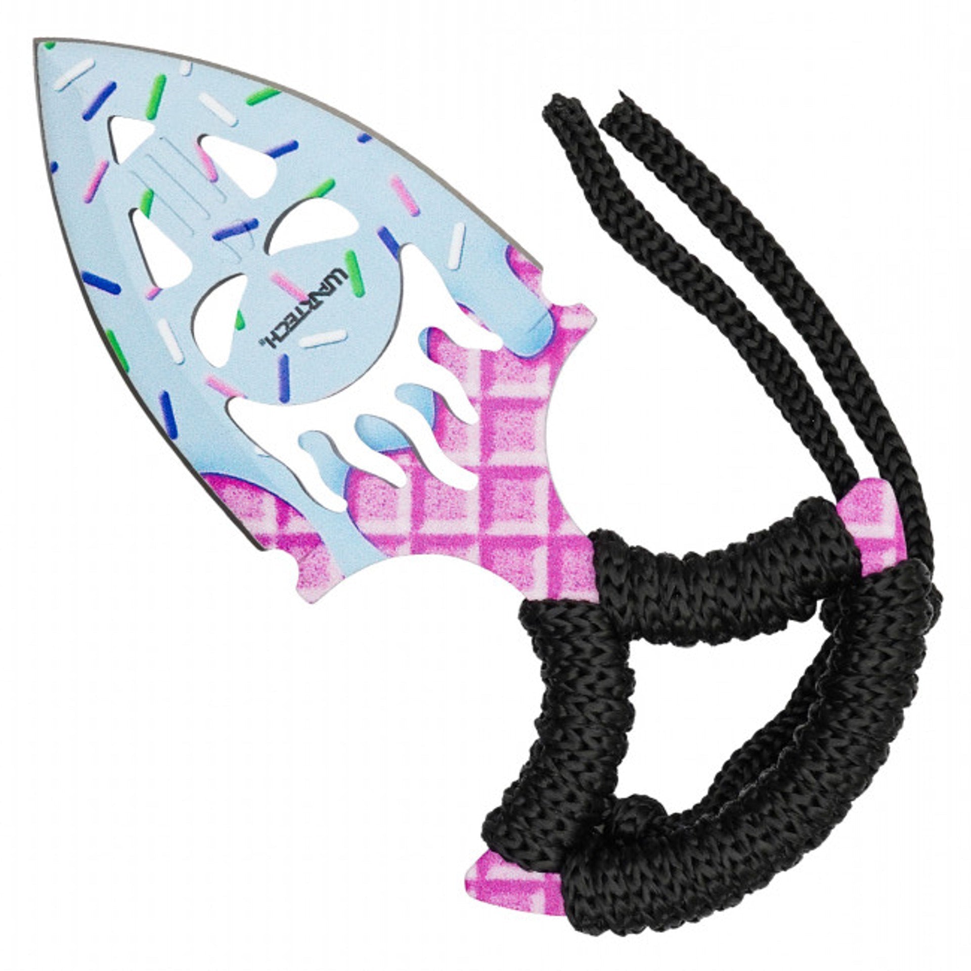 4.75" Ice Cream Graphic Skull Blade Push Dagger w/ Hard Sheath - Sweet Treats