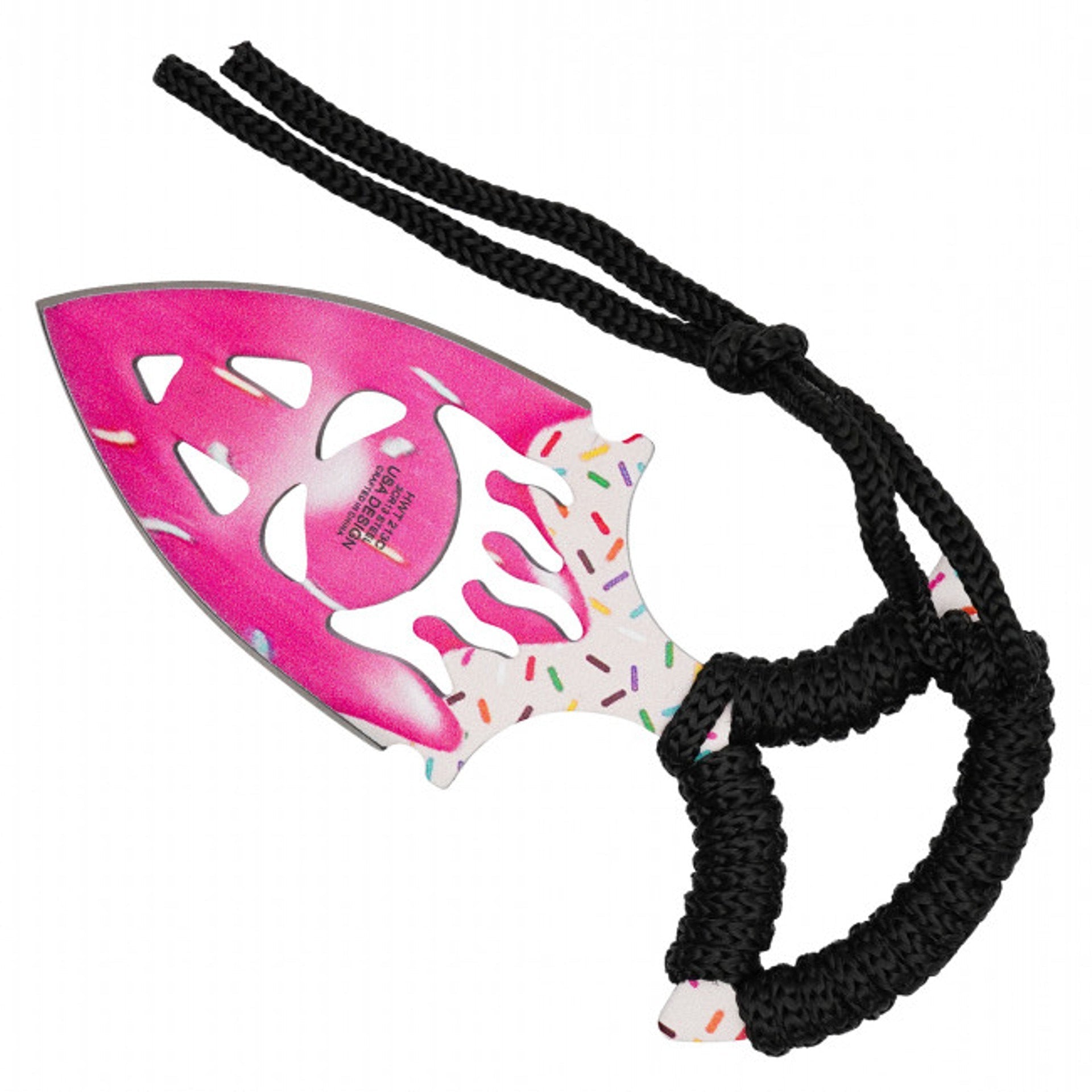 4.75" Cupcake Graphic Skull Blade Push Dagger w/ Hard Sheath - Sweet Treats