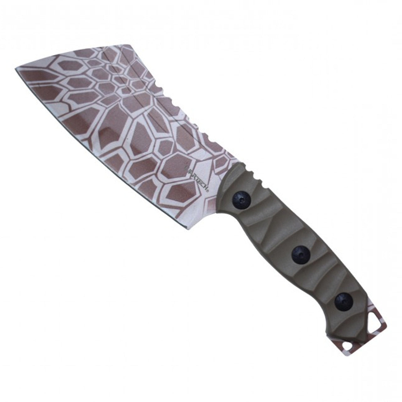 9.5" Fixed Blade Cleaver Knife with Sheath – Camo