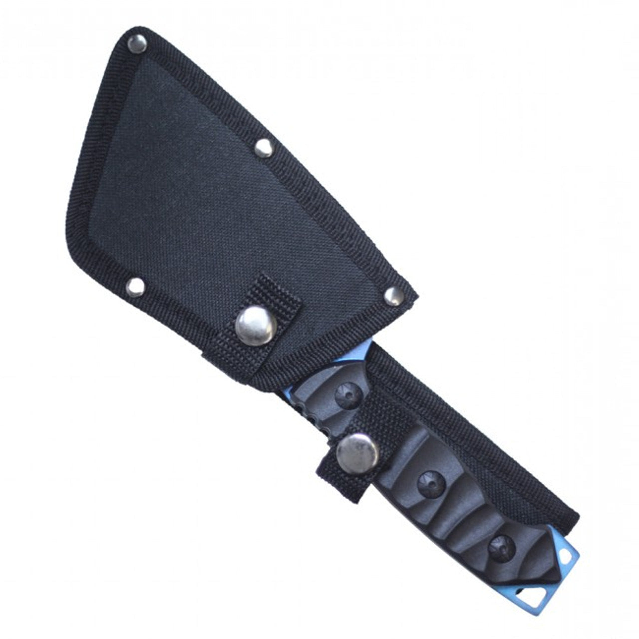 9.5" Fixed Blade Cleaver Knife with Sheath – Blue