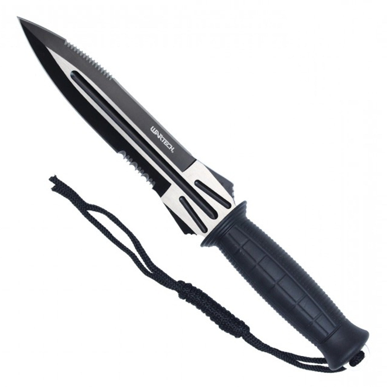 11 3/4” Two-Tone Fixed Blade Hunting Knife - Black