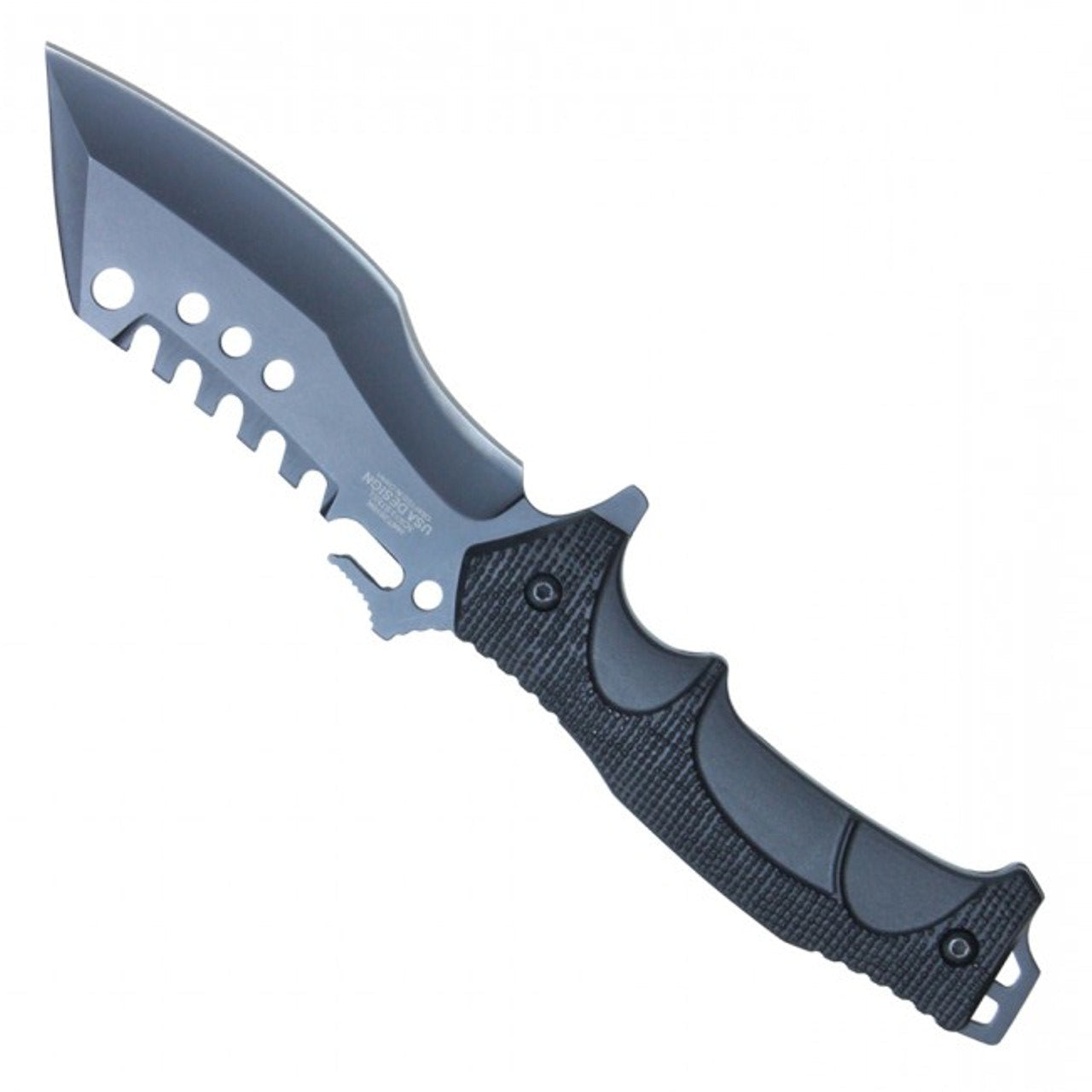 9 1/2” Fixed Blade Hunting Knife - Black