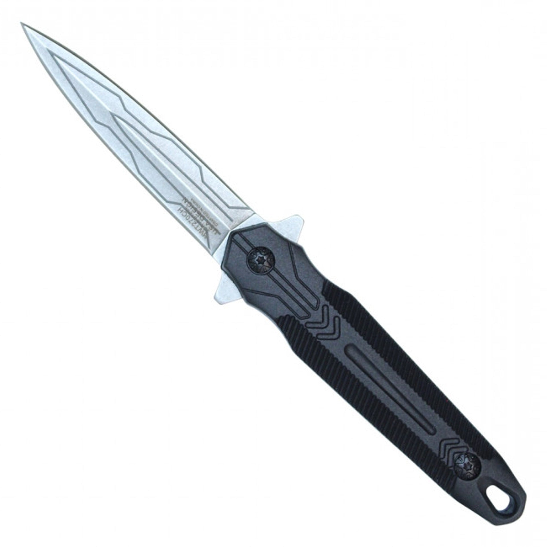 8.25" Chrome Fixed Blade Knife