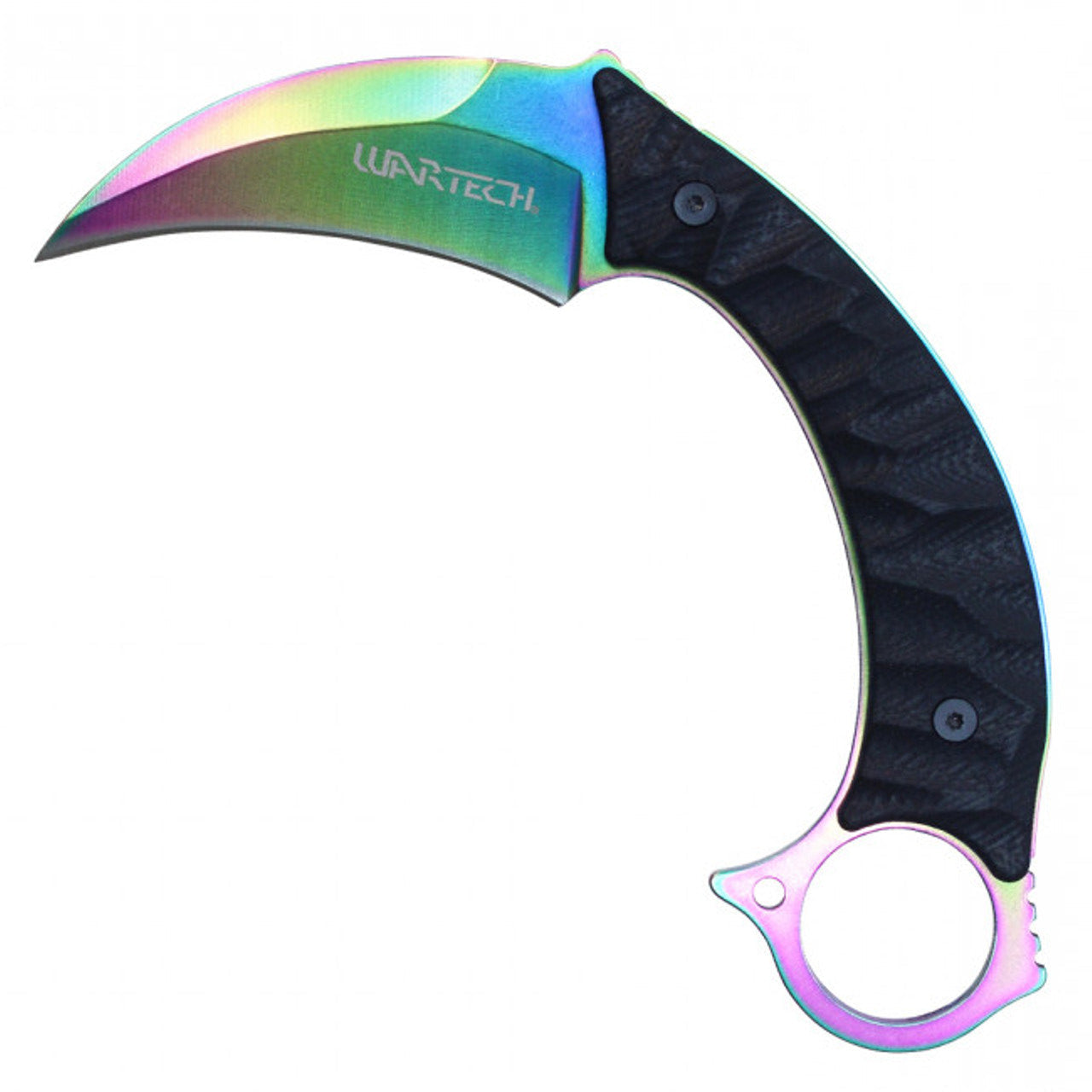 8" Full Tang Rainbow Karambit with Kydex Sheath